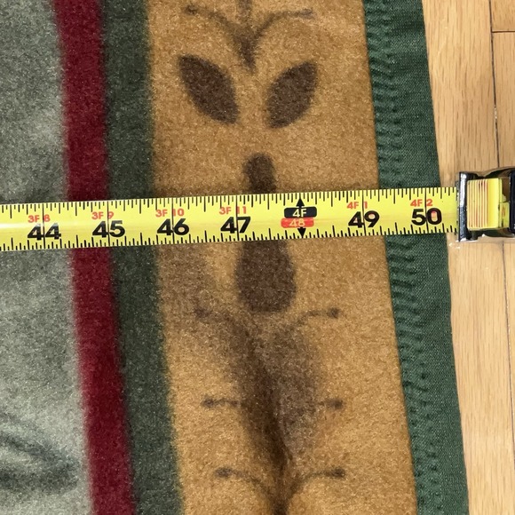 Vintage 2004 Teresa Kogut Old Friend Fleece Throw Lap Blanket Teddy Bear 62 X 50 - Picture 7 of 8